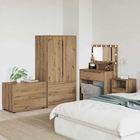 vidaXL Förvaringsskåp Artisan Ek 80 x 48 x 57 cm Konstruerat trä