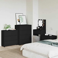 vidaXL Förvaringsskåp Svart 80 x 31 x 81 cm Konstruerat trä