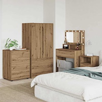 vidaXL Förvaringsskåp Artisan Ek 60 x 48 x 81 cm Konstruerat trä