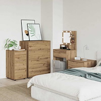 vidaXL Förvaringsskåp Artisan Ek 40 x 48 x 81 cm Konstruerat trä