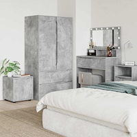 vidaXL Badrumsskåp Betonggrå 40,5 x 40 x 44 cm Konstruerat trä