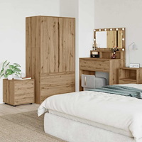 vidaXL Badrumsskåp Artisan Ek 40,5 x 40 x 44 cm Konstruerat trä