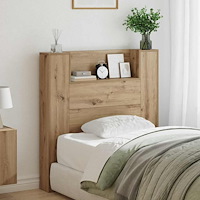 vidaXL Huvudgavel Artisan Ek 100 x 15 x 103,5 cm Konstruerat trä