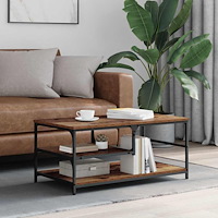 vidaXL Kaffeebord Gammalt trä 90 x 49 x 40 cm Konstruerat trä