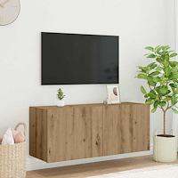 vidaXL TV Vägghylla Artisan Ek 100 x 35 x 41 cm Konstruerat trä