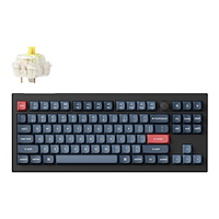 Keychron Keychron V3 Max - tangentbord - QMK/VIA, anpassat mekaniskt, helt monterat reglage TKL - kolsvart Inmatningsenhet