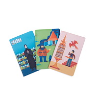 Insight Editions Harry Potter: Exploring Hogwarts Sewn Pocket Notebook Collection (Set of 3) (häftad, eng)