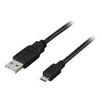 Deltaco DELTACO USB-299S - USB-kabel - USB till mikro-USB typ B - 25 cm