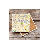 The Sugar Shed OS Map Ceramic Single Coaster - Yorkshire Dales National Park