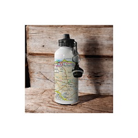 The Sugar Shed OS Map 600ml Metal Water Bottle - Exmoor National Park