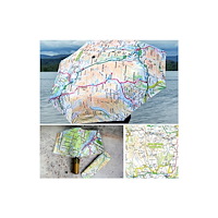 The Sugar Shed OS Map Premium Umbrella - North York Moors National Park