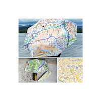 The Sugar Shed OS Map Premium Umbrella - Yorkshire Dales National Park