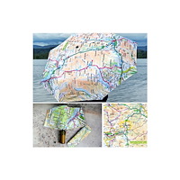 The Sugar Shed OS Map Premium Umbrella - Snowdonia National Park