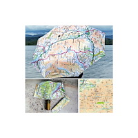 The Sugar Shed OS Map Premium Umbrella - Cairngorms National Park