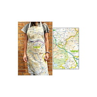 The Sugar Shed OS Map Adult Apron - Northumberland National Park