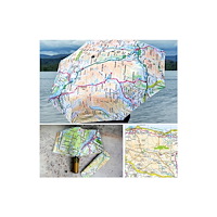 The Sugar Shed OS Map Premium Umbrella - Exmoor National Park