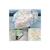 The Sugar Shed OS Map Premium Umbrella - Lake District National Park