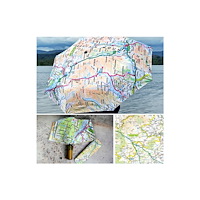 The Sugar Shed OS Map Premium Umbrella - Northumberland National Park