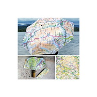 The Sugar Shed OS Map Premium Umbrella - Peak District National Park