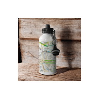 The Sugar Shed OS Map 600ml Metal Water Bottle - North York Moors National Park