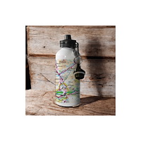 The Sugar Shed OS Map 600ml Metal Water Bottle - Snowdonia National Park