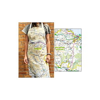 The Sugar Shed OS Map Adult Apron - North York Moors National Park