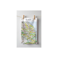 The Sugar Shed OS Map Tea-towel - The Broads