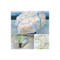 The Sugar Shed OS Map Premium Umbrella - Pembrokeshire Coast National Park