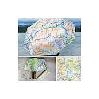 The Sugar Shed OS Map Premium Umbrella - Loch Lomond and The Trossachs National Park
