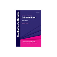 Oxford University Press Blackstone's Statutes on Criminal Law (häftad, eng)