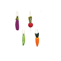 SASS & BELLE Mini Felt Vegetable Decorations - Set of 4
