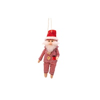 SASS & BELLE Santa in Pyjamas Felt Decoration