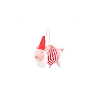 SASS & BELLE Festive Pig Felt Decoration