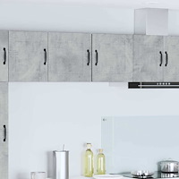 vidaXL Väggskåp för kök med hylla 2 pcs Betonggrå 40 x 31 x 40 cm