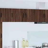 vidaXL Väggskåp för kök 2 pcs Brun Ek 40 x 31 x 40 cm Konstruerat trä