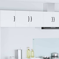 vidaXL Köksskåp med hylla med dörr Vit 80 x 31 x 40 cm Konstruerat trä