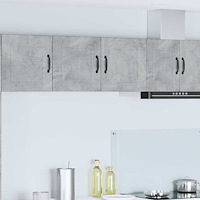 vidaXL Köksskåp med hylla Betonggrå 80 x 31 x 40 cm Konstruerat trä