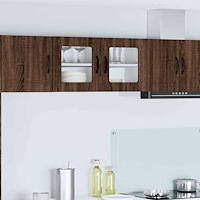 vidaXL Köksskåp med hylla Brun Ek 80 x 31 x 40 cm Konstruerat trä