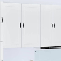 vidaXL Väggskåp för kök med hylla Vit 50 x 31 x 100 cm Konstruerat trä