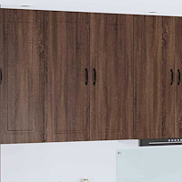 vidaXL Väggskåp för kök Brun Ek 80 x 31 x 100 cm Konstruerat trä