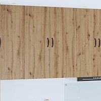 vidaXL Köksskåp med hylla Artisan Ek 80 x 31 x 100 cm Konstruerat trä