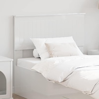 vidaXL Huvudgavel med huvudgavel Glansig Vit 90 cm Konstruerat trä