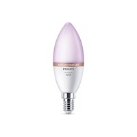 WiZ Philips - LED - form: C37 - glaserad finish - E14 - 4.9 W - cool white/warm white - 2200-6500 K (paket om 3)