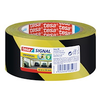 tesa Tesa Signal Universal markeringstejp - 50 mm x 66 m - svart, gul