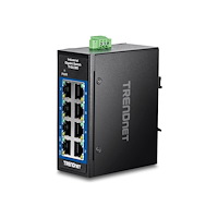 TRENDnet TRENDnet TI-GLC80 - Version V1.xR - switch - industrial, mini - 8 portar - TAA-kompatibel