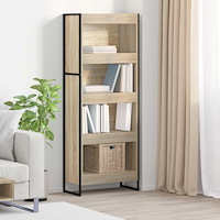 vidaXL Bokskåp Sonoma 80 x 30 x 155 cm Konstruerat trä