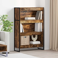 vidaXL Bokskåp Rökek 80 x 30 x 155 cm Konstruerat trä