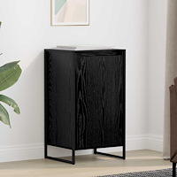 vidaXL Sideboard Svart Ek 43 x 36 x 75,5 cm Konstruerat trä