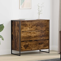 vidaXL Sideboard med låda Rökek 79 x 36 x 75.5 cm Konstruerat trä