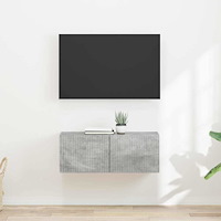 vidaXL TV Vägghylla 2 pcs Betong 60 x 31 x 29.5 cm Konstruerat trä
